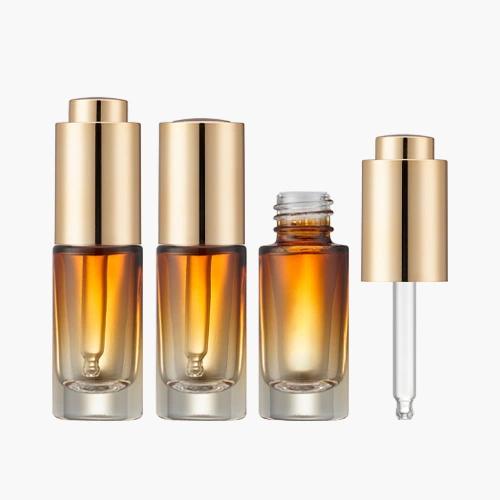 5-30ml Round Glass Serum Bottle with Pump Dropper