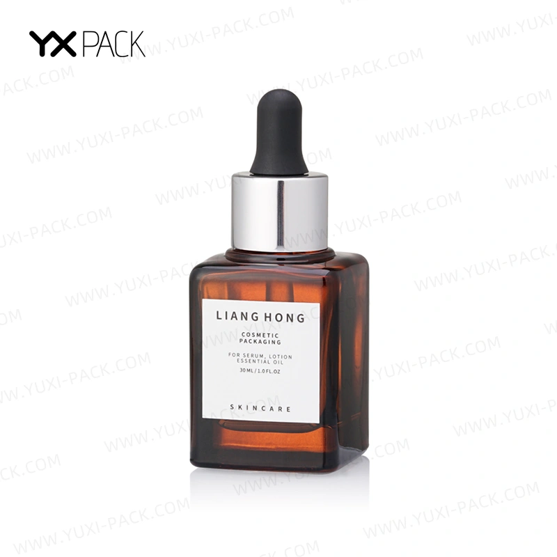 30ml Square Glass Dropper Bottle for Serum