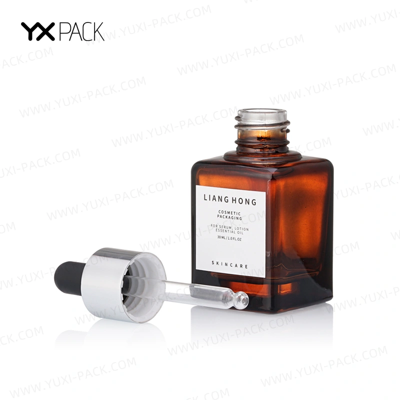 30ml Square Glass Dropper Bottle for Serum
