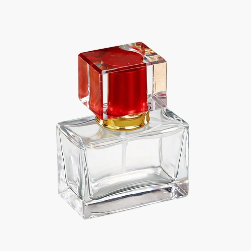 30ml 50ml 100ml Square Glass Perfume Bottles with Sprayer